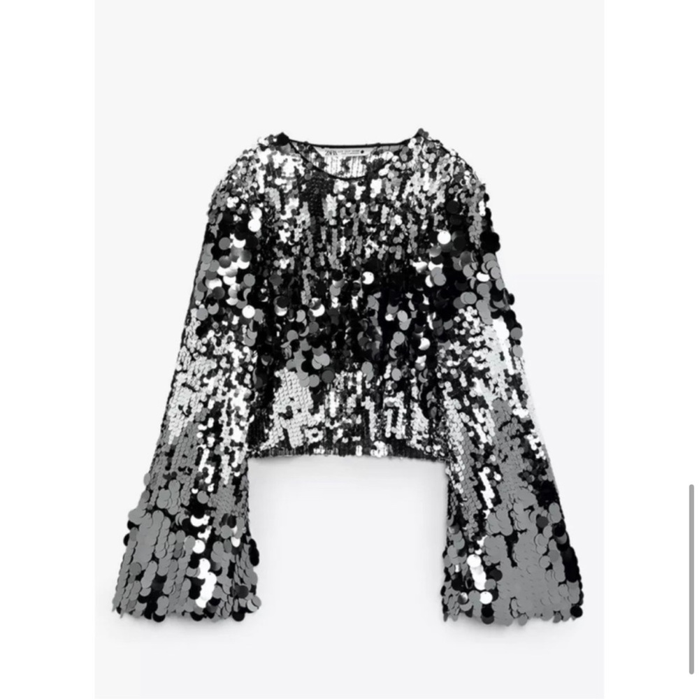 Zara sequin top